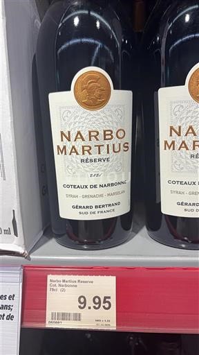 Languedoc y Rosellón Coteaux de Narbona Gérard Bertrand Narbo Martius Réserve 2021