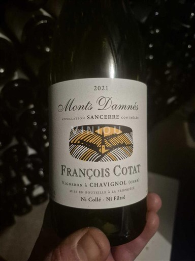 Dolina Loare Sancerre François Cotat Monts Damnés 2021