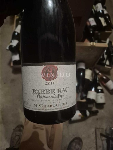 Rhône-dalen Châteauneuf-du-Pape M. Chapoutier Barbe Rac 2011