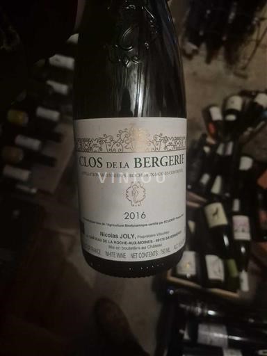 Dolina Loare Savennières-roche-aux-moines Clos de la Bergerie 2016