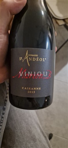 Vallée du Rhône Cairanne Domaine Saint-Andéol Marion B. 2015