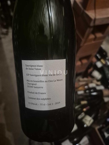 Vallée de la Loire Val de Loire Clos La Néore Sauvignon blanc de Anne Vatan 2019