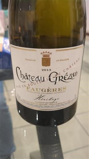 Languedoc Faugères Château Grézan 2013