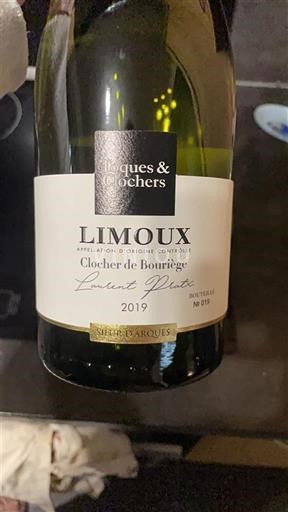 Vina Blanc sec Clocher de Bouriège Sieur d'Arques 2019 Francija Langvedok Limoux AOC
