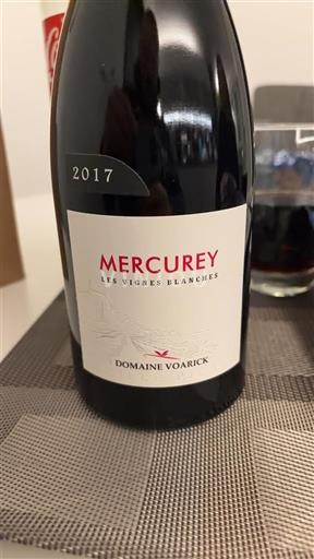 Burgundy Mercurey Domaine Voarick Les Vignes Blanches 2017