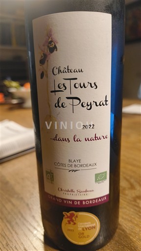 Bordeaux Bordeaux superiore Château Les Tours de Peyrat 2022
