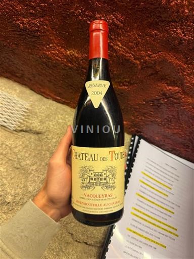Rhône Valley Vacqueyras Château S Tours Réserve 2004