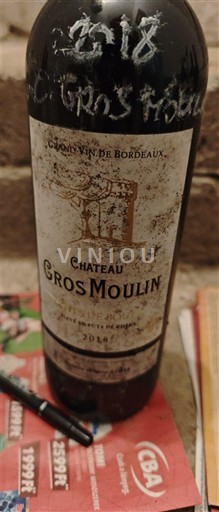 Bordeaux Château Gros Moulin 2018