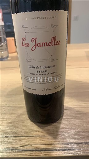 Languedoc e Roussillon Pays d'oc Les Jamelles Vallée de la Bretonne - Syrah 2022