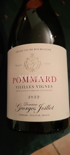 Bourgogne Pommard Domaine Georges Joillot Vieilles Vignes 2022