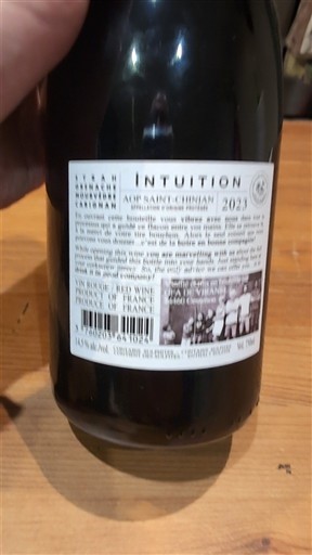 Languedoc Saint-Chinian Domaine Borie La Vitarèle Intuition 2023