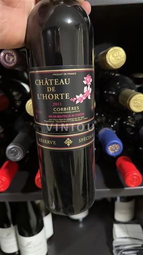 Languedoc Corbières Château L'Horte Réserve Spéciale 2011