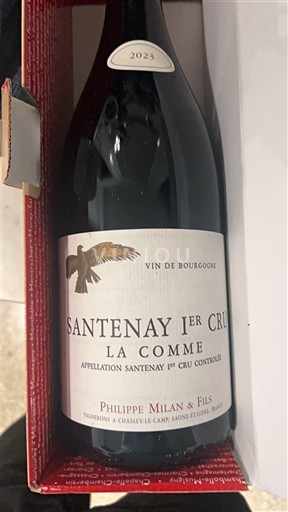 Borgonha Santenay Premier Cru Philippe Milan & Fils La Comme 2023