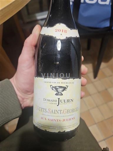 Bourgogne Nuits-Saint-Georges Domaine Julien Aux Saints Juliens 2018