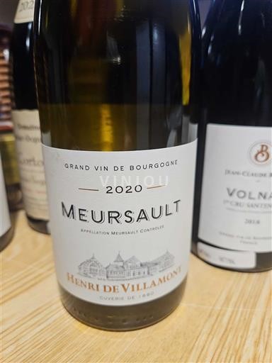 Borgonha Meursault Henri de Villamont 2020