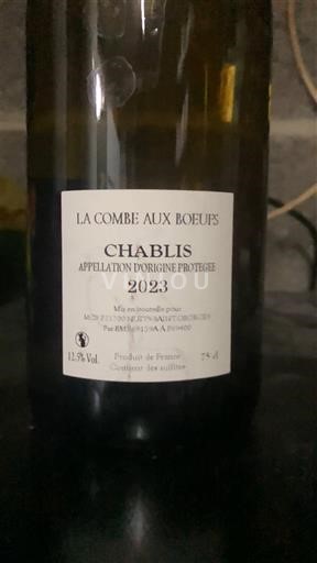 Borgogna Chablis La Combe Aux Boeufs 2023