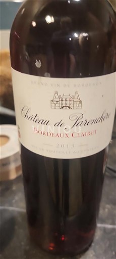 Wijnen Rosé sec Château Parenchère 2014 Frankrijk Bordeaux Bordeaux clairet AOC