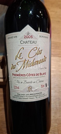 Bordeaux Niet gespecificeerd Château Le Clos des Michenauds 2005