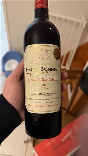 Bordeaux Montagne-Saint-Émilion Château Haut Bonneau 2012