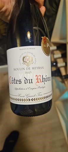 Vallée du Rhône Côtes-du-rhône Moulin de Meyran Grand Père 2023