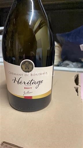 Bordeaux Crémant de Bordeaux Guillou Héritage Ikke årgangsbestemt