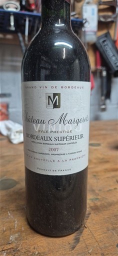 Bordeaux Bordeaux superiore Château Margerots Prestige 2007