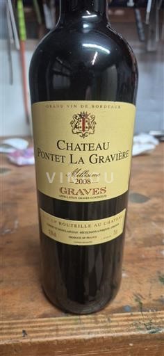Bordeaux Graves Château Pontet La Gravìere 2008