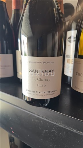 Wijnen Rouge sec Le Chainey Domaine Claude Nouveau 2023 Frankrijk Bourgondië Santenay AOC