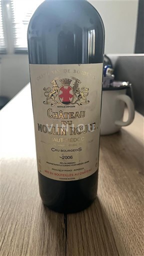 Vini Rouge sec Château Moulin Rouge 2006 Francia Bordeaux Haut-Médoc AOC