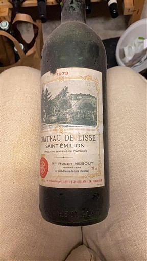 Weine Rouge sec Château Lisse 1973 Frankreich Bordeaux Saint-Émilion AOC