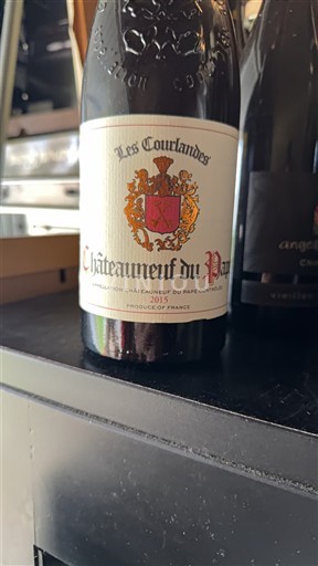 Rhônedalen Châteauneuf-du-Pape Les Courlandes Icke årgångsbetecknad
