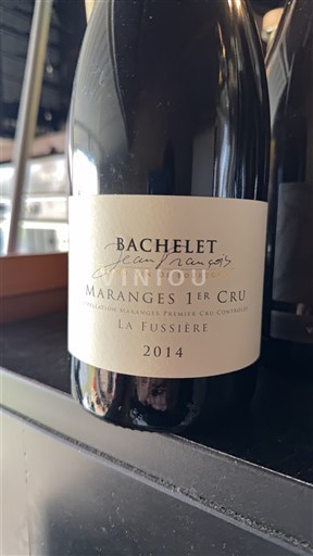 Rượu vang Rouge sec La Fussière Bachelet Jean-François 2014 Pháp Bourgogne Maranges AOC Premier Cru