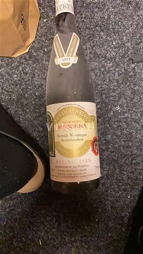 Rheinhessen Valckenberg Madonna Beerenauslese 1992
