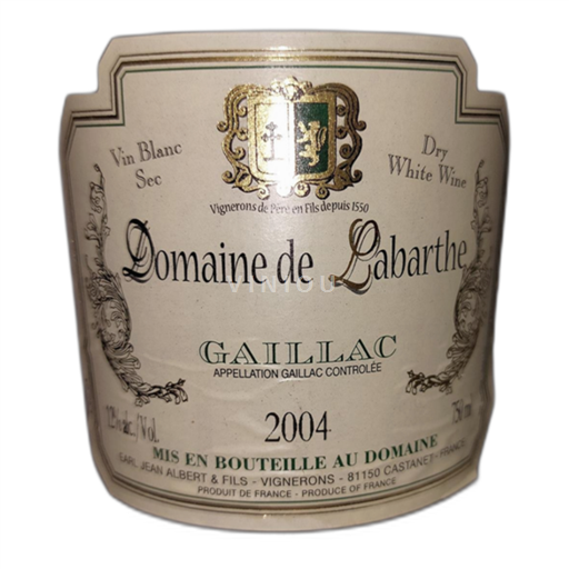 Alsácia Não especificado Domaine de Labarthe 2004