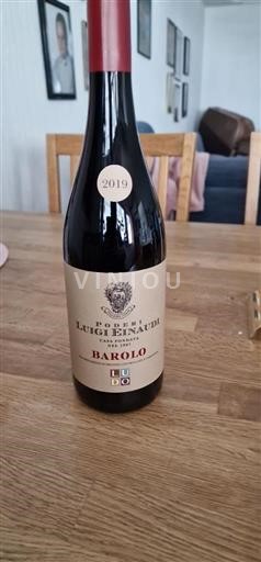 Wijnen Rouge sec Podere Luigi Einaudi 2019 Italië Piëmont Barolo DOC