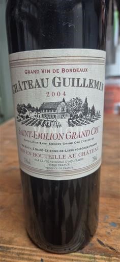 Bordeaux Saint-Émilion Grand Cru Grand Cru Château Guillemin 2004