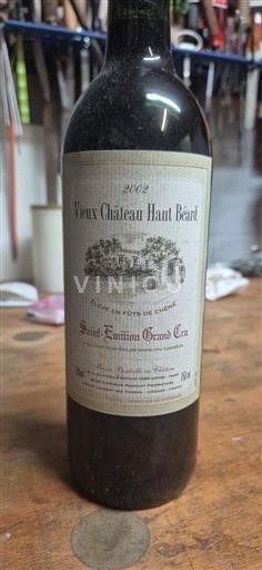 Burdeos Saint-Émilion Gran Cru Grand Cru Château Vieux Château Haut Beaud 2002
