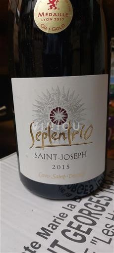 Valle del Ródano Saint-Joseph Cave Saint-Désirat Septentrio 2015