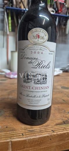 Vini Rouge sec Domaine Riels 2004 Francia Linguadoca Saint-Chinian AOC