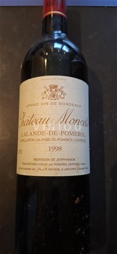 Bordeaux Lalande-de-Pomerol Château Moncets 1998