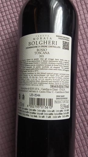 Toscana Bolgheri Tenuta Moraia 2021
