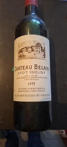 Bordeaux Saint-Émilion Château Belair Premier grand cru 1975