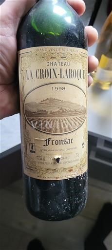 Bordeaux Fronsac Château La Croix-Laroque 1998