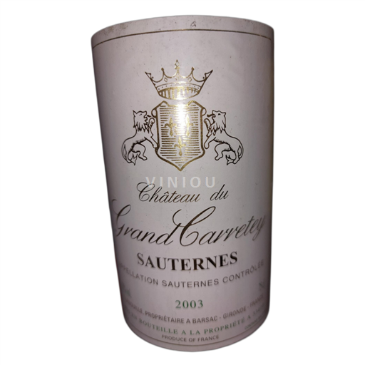 Bordeaux Sauternes Château du Grand Carretey 2003