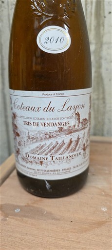 Луарська долина Кото-дю-Лайон Domaine Taillandier Tris de Vendanges 2010