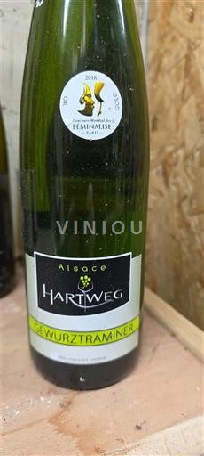 Vinos Blanc sec Hartweg 2018 Francia Alsacia Vin de France