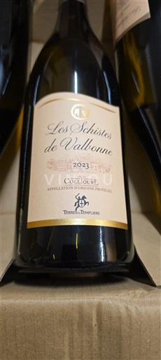 Roussillon Collioure Terres des Templiers Les Schistes de Vallbonne 2023