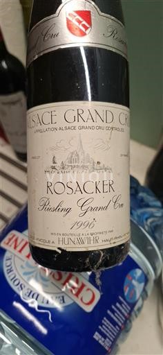 Vinos Blanc sec Rosacker Riesling Grand Cru Cave de Hunawihr 1996 Francia Alsacia No especificado AOC Grand Cru