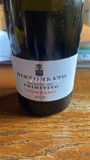 Апулія Саленто Giordano Rinforzato 2018