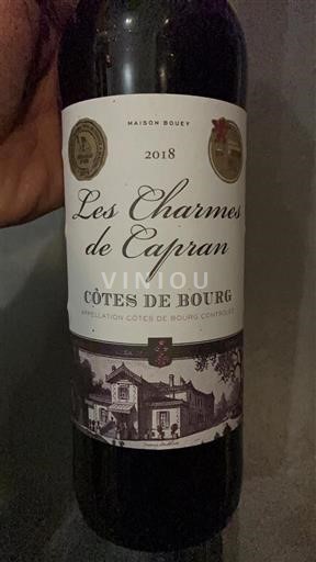 Bordeaux Côtes-de-bourg Les Charmes de Capran 2018